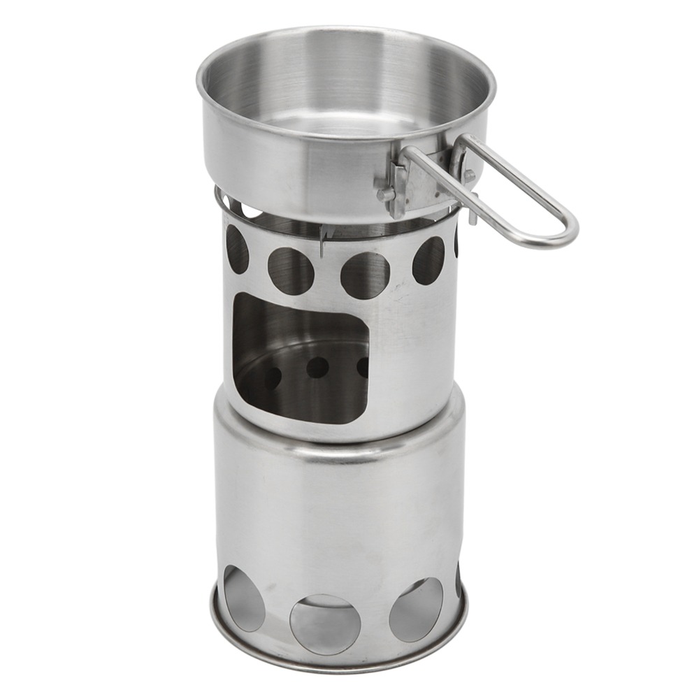 Stainless Steel Camping Cookwa - огляд і ціна Camping Cooking Pot With Lid