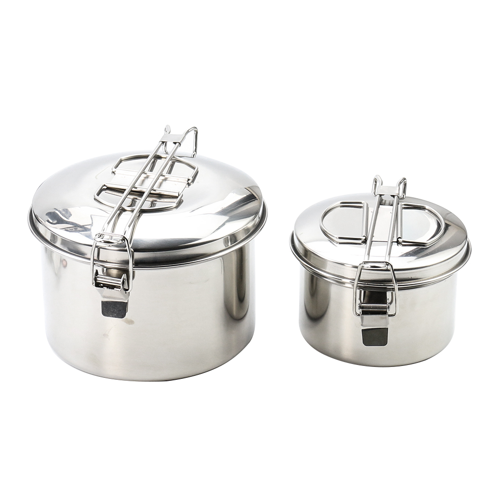 Stainless Steel Camping Hangin - огляд і ціна Camping Cooking Pot With Lid