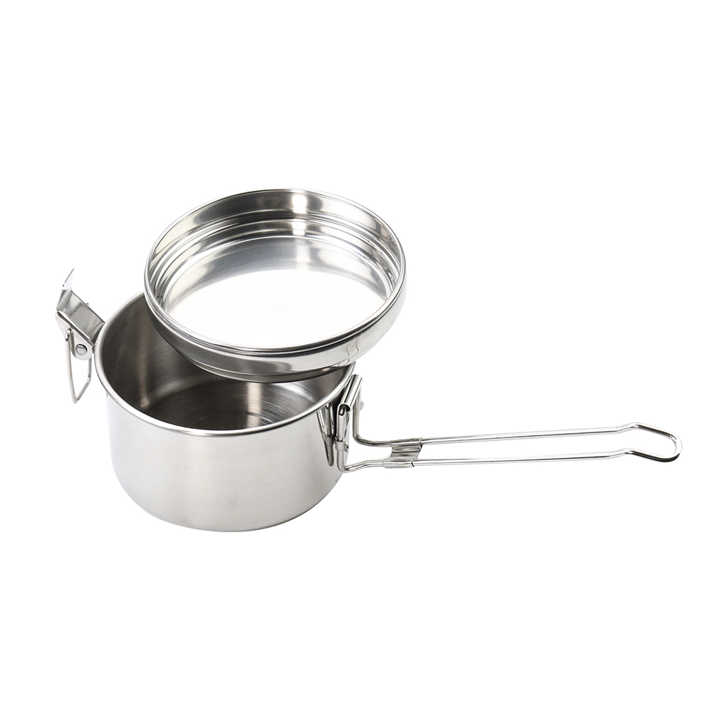 Stainless Steel Camping Hangin - огляд і ціна Camping Cooking Pot With Lid