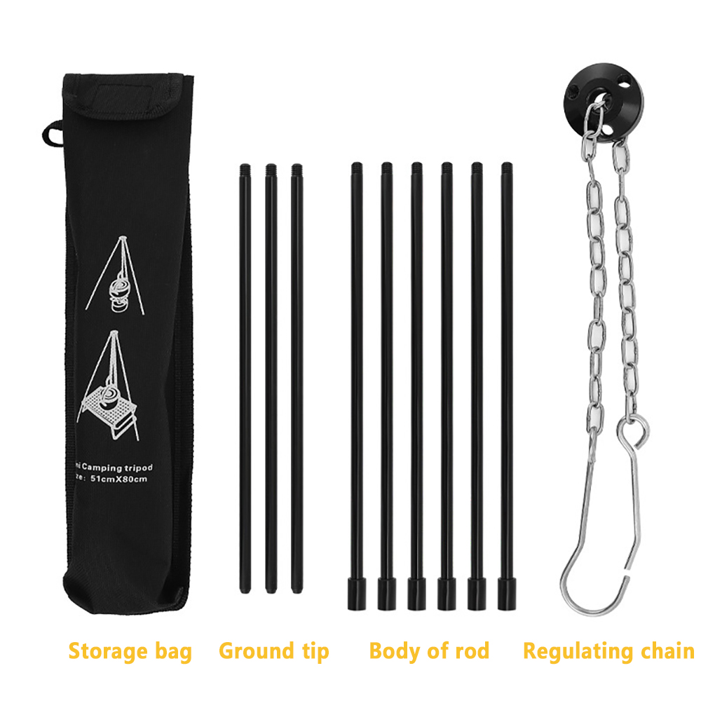 Camping Campfire Tripod for Ha - огляд і ціна Camping Cooking Pot Tripod