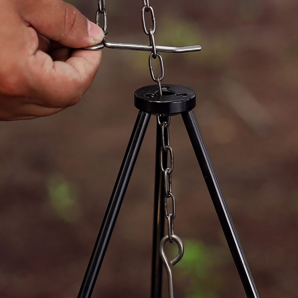 Camping Campfire Tripod for Ha - огляд і ціна Camping Cooking Pot Tripod