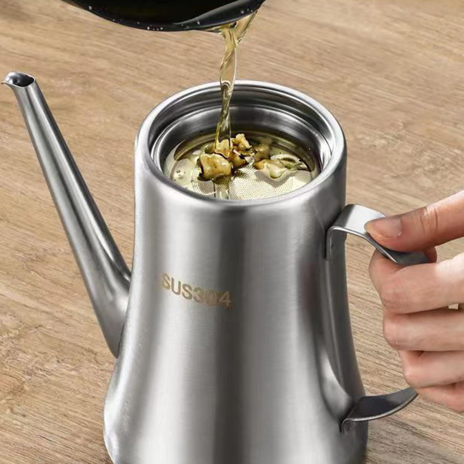 Stainless Steel Oil Dispenser  - огляд і ціна Camping Cooking Oil Container