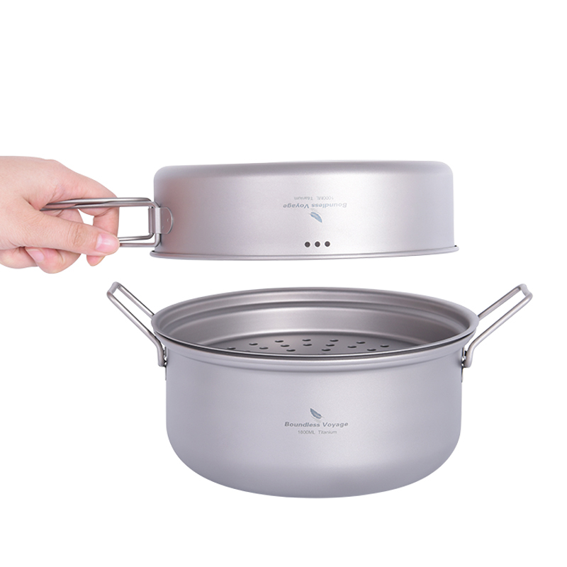 Boundless Voyage Titanium Stea - огляд і ціна Camping Outdoor Cooking Set
