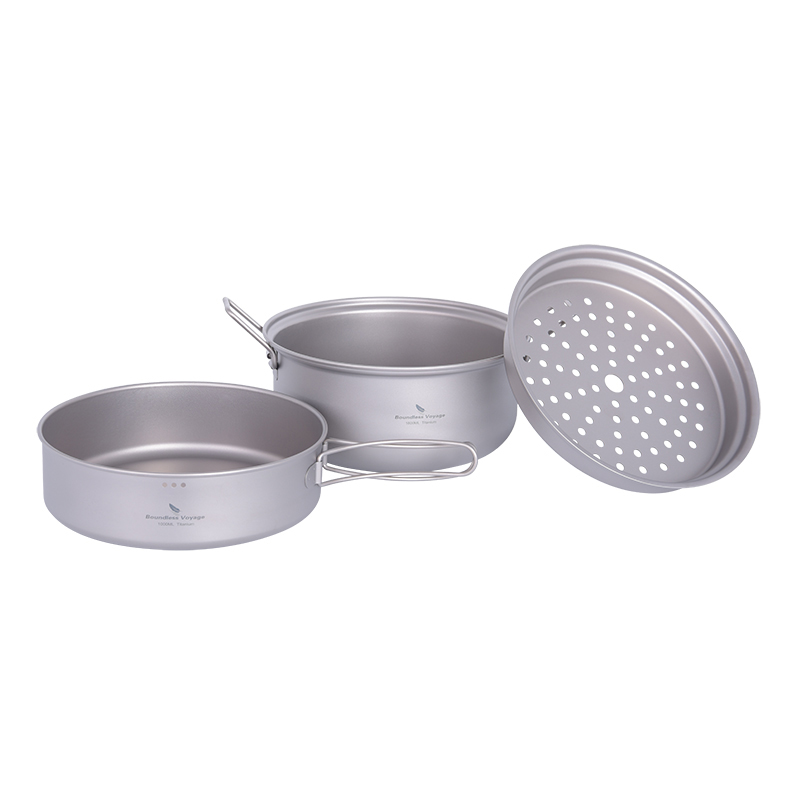 Boundless Voyage Titanium Stea - огляд і ціна Camping Outdoor Cooking Set