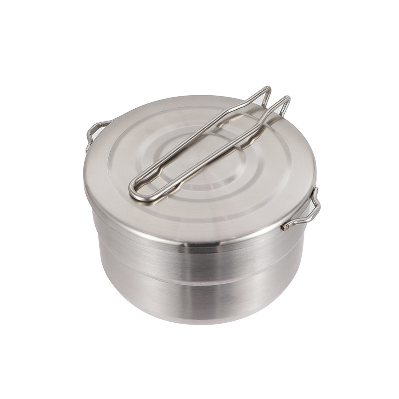 Outdoor Stainless Steel Cookin - огляд і ціна Camping Cooking Pot With Lid