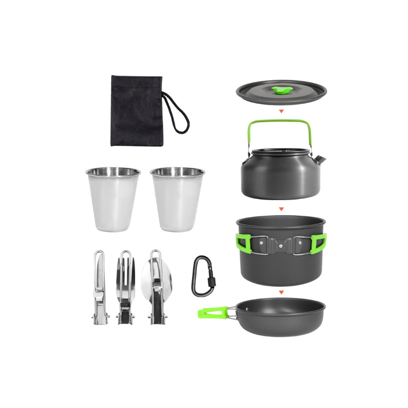 DS-308 Outdoor large capacity  - огляд і ціна Nesting Camping Cooking Set