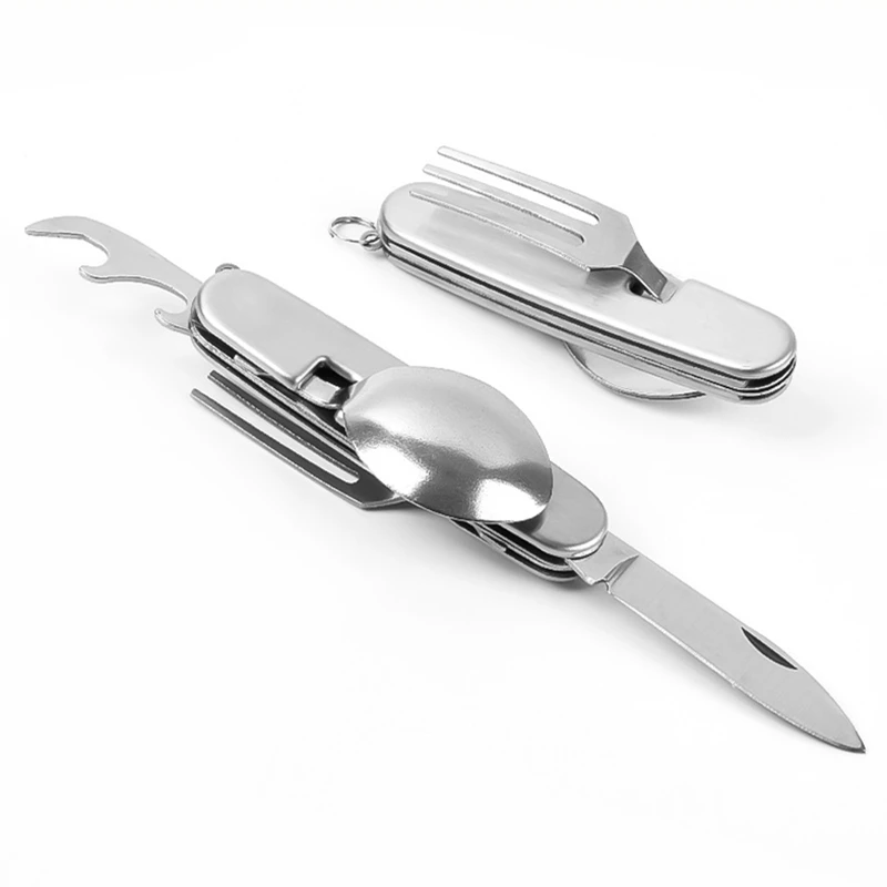 Camping Tableware Set Stainles - огляд і ціна Camping Cooking Cutlery Set