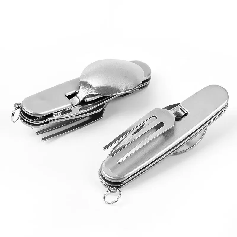 Camping Tableware Set Stainles - огляд і ціна Camping Cooking Cutlery Set