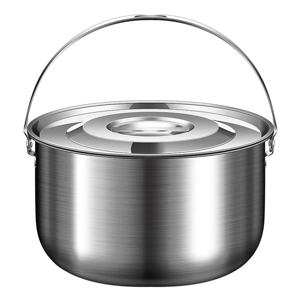 Camping Pot Made of Stainless  - огляд і ціна Camping Cooking Pot With Lid