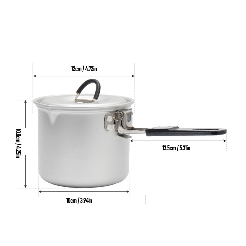 Camping Cooking Pot, 770ml Por - огляд і ціна Camping Cooking Pot With Lid