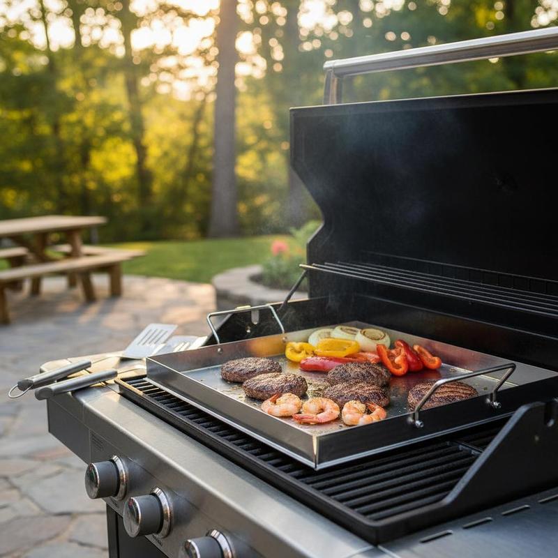 Universal Flat Top Griddle 18x - огляд і ціна Camping Outdoor Cooking Set