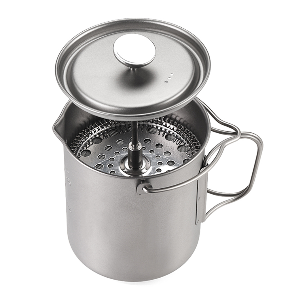 Ti Coffee Cup Lixada 750ml Tit - огляд і ціна Camping Cooking Pot With Lid