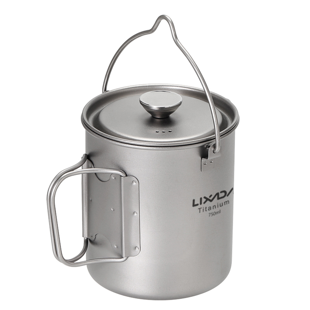 Ti Coffee Cup Lixada 750ml Tit - огляд і ціна Camping Cooking Pot With Lid