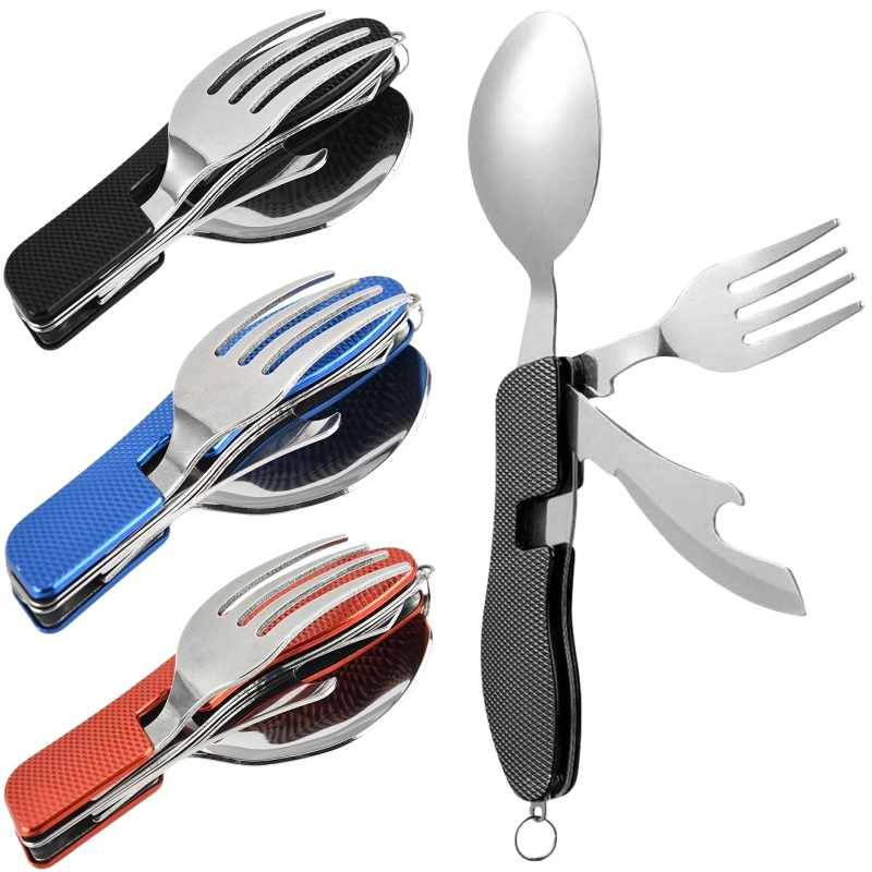 4 in1 Foldable Camping Utensil - огляд і ціна Camping Cooking Cutlery Set