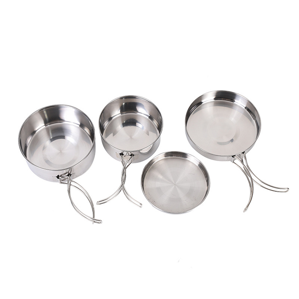 Outdoor Cooking Set 4-Piece St - огляд і ціна Nesting Camping Cooking Set
