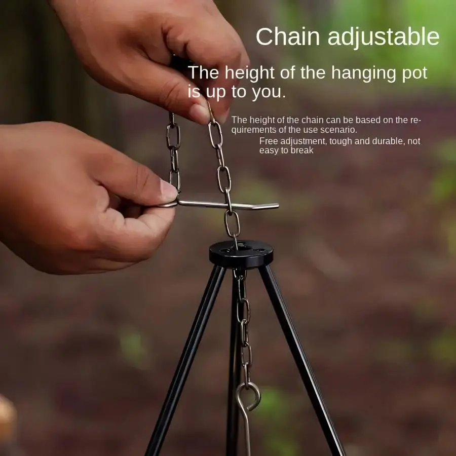 Outdoor Large Bonfire Tripod P - огляд і ціна Camping Cooking Pot Tripod