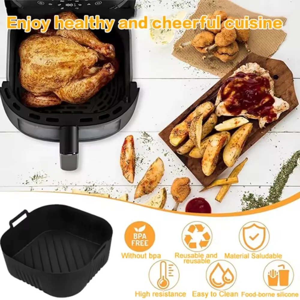 Silicone Air Fryer Mold Oil Fi - огляд і ціна Camping Cooking Mat