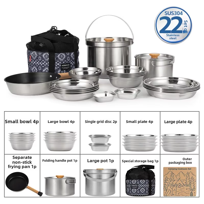 NOBANA Newest Outdoor Stainles - огляд і ціна Camping Cooking Roll