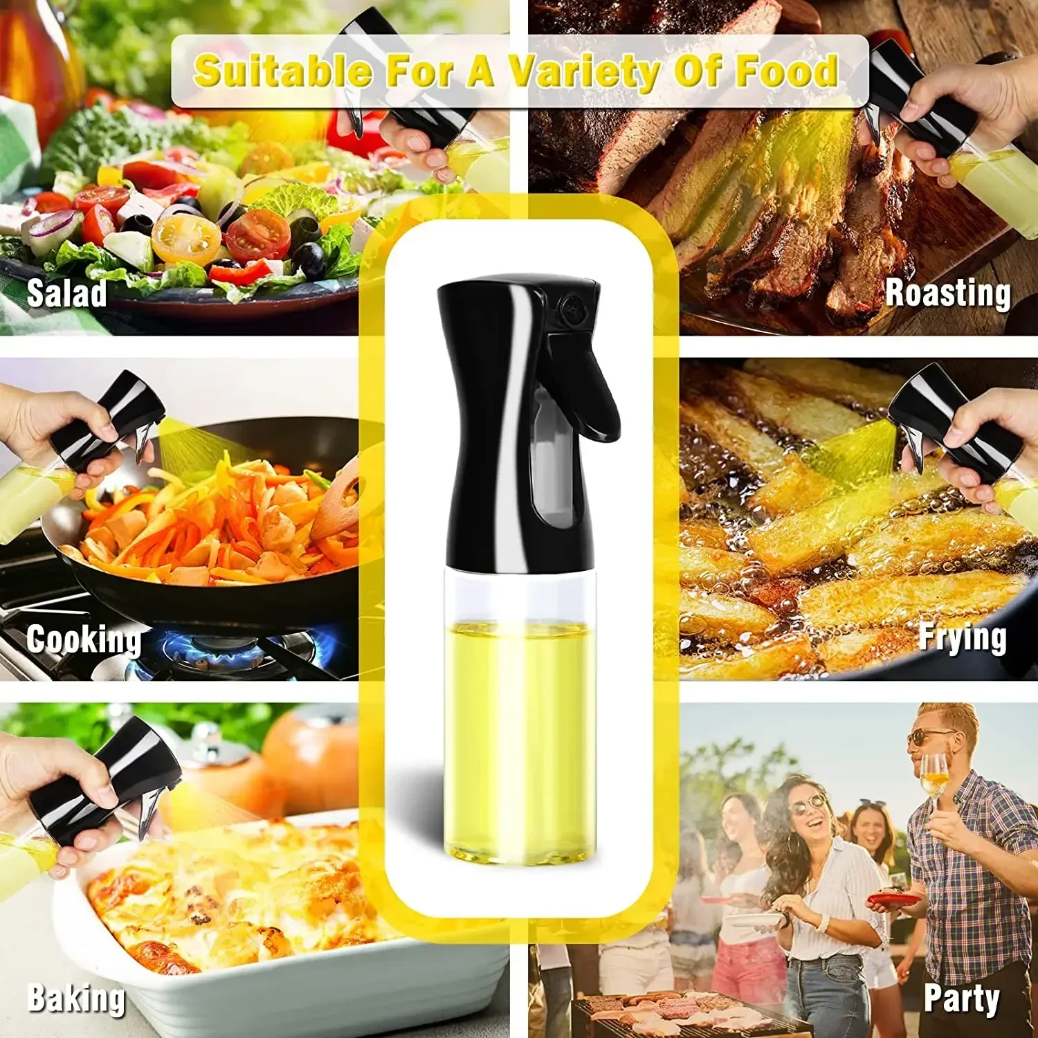 500ml Plastic Oil Spray Bottle - огляд і ціна Camping Cooking Oil Container