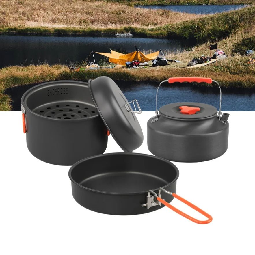 Outdoor Cookware Set Camping C - огляд і ціна Camping Outdoor Cooking Set