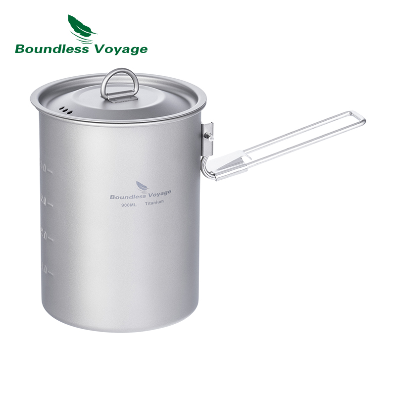 Boundless Voyage 900ml Titaniu - огляд і ціна Camping Cooking Pot With Lid