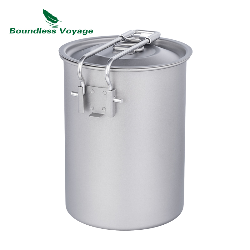 Boundless Voyage 900ml Titaniu - огляд і ціна Camping Cooking Pot With Lid