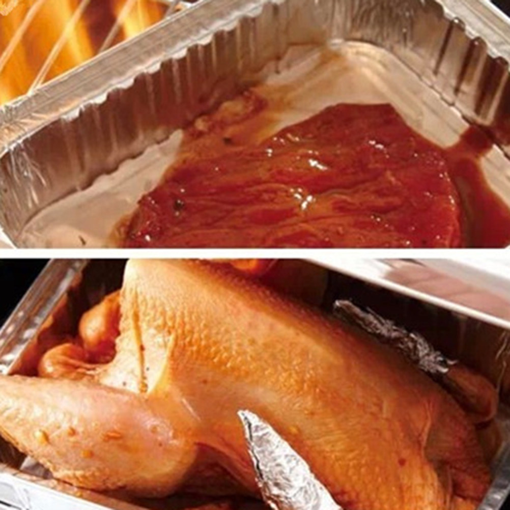 10Pcs Bbq Grease Pans Disposab - огляд і ціна Aluminum Foil Heavy Duty