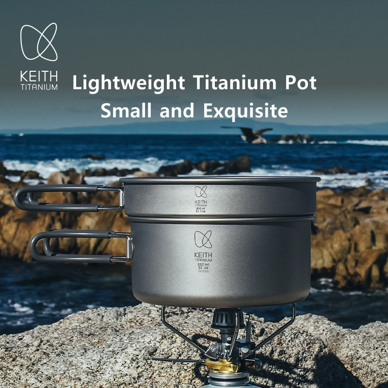 Keith Titanium Pot Set Outdoor - огляд і ціна Nesting Camping Cooking Set