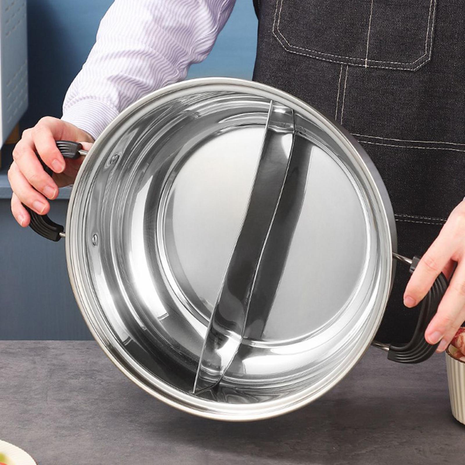 Hot Pot with Divider Cooking P - огляд і ціна Camping Cooking Pot With Lid