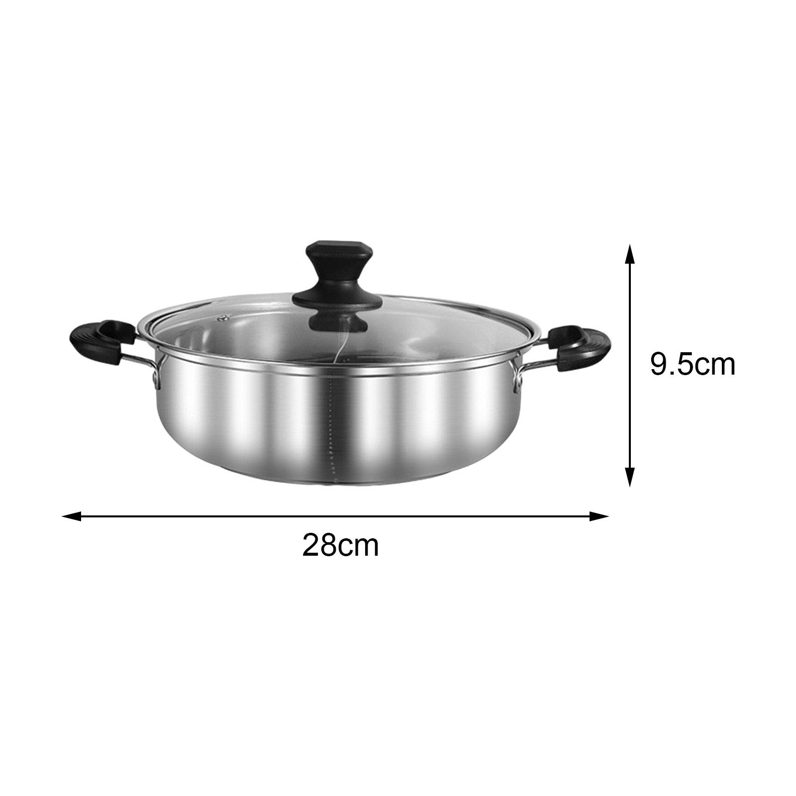 Hot Pot with Divider Cooking P - огляд і ціна Camping Cooking Pot With Lid