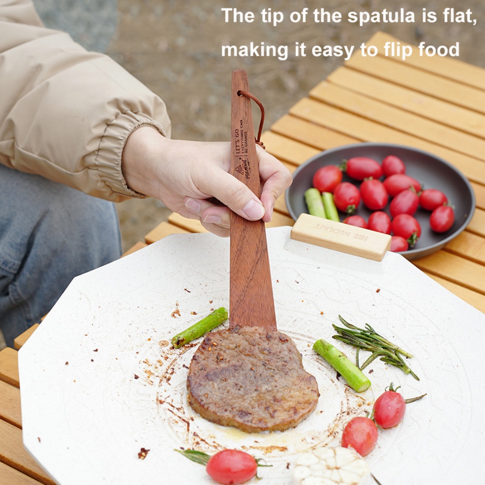 Outdoor Camping Wooden Spatula - огляд і ціна Camping Cooking Roll
