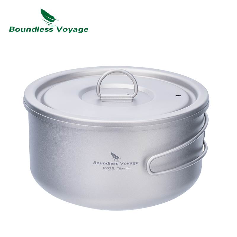 Boundless Voyage Titanium Camp - огляд і ціна Camping Cooking Pot With Lid