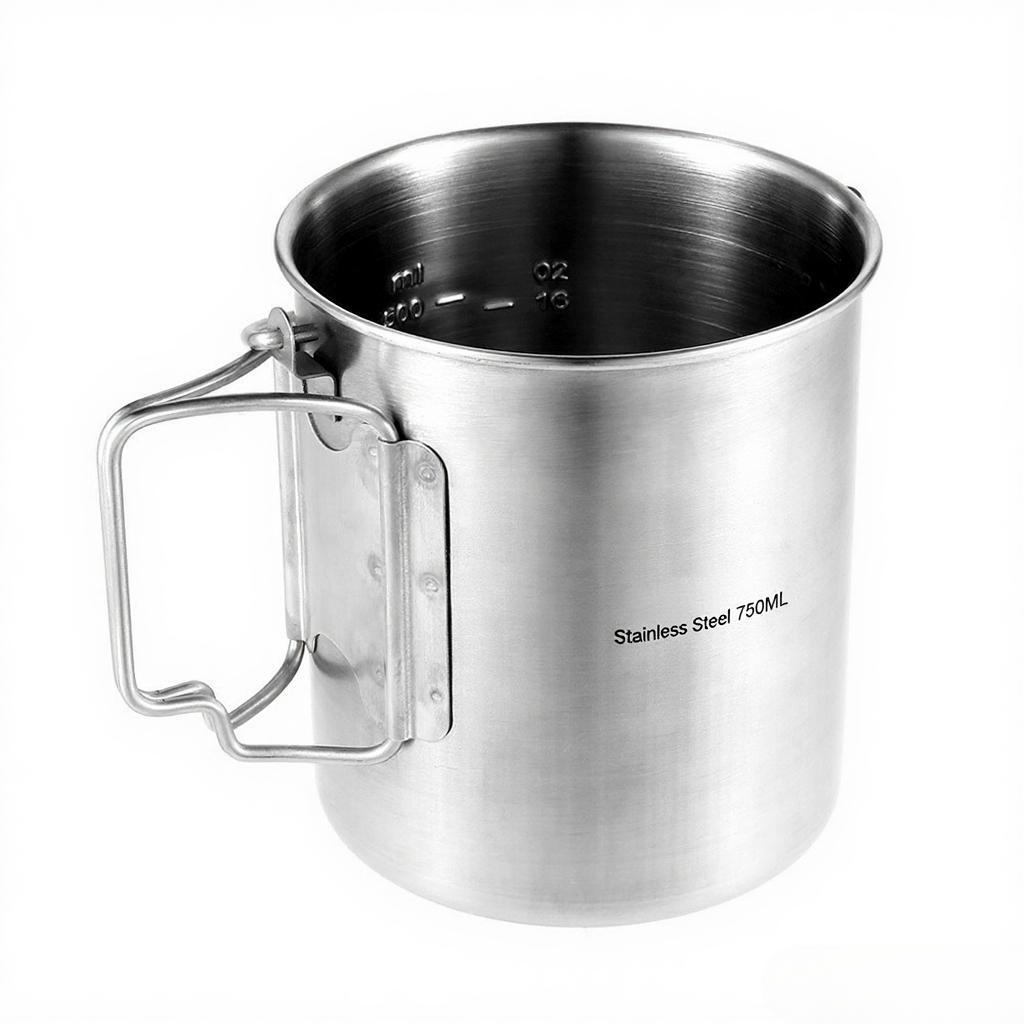 750ml Stainless Steel Pot Port - огляд і ціна Camping Cooking Pot With Lid