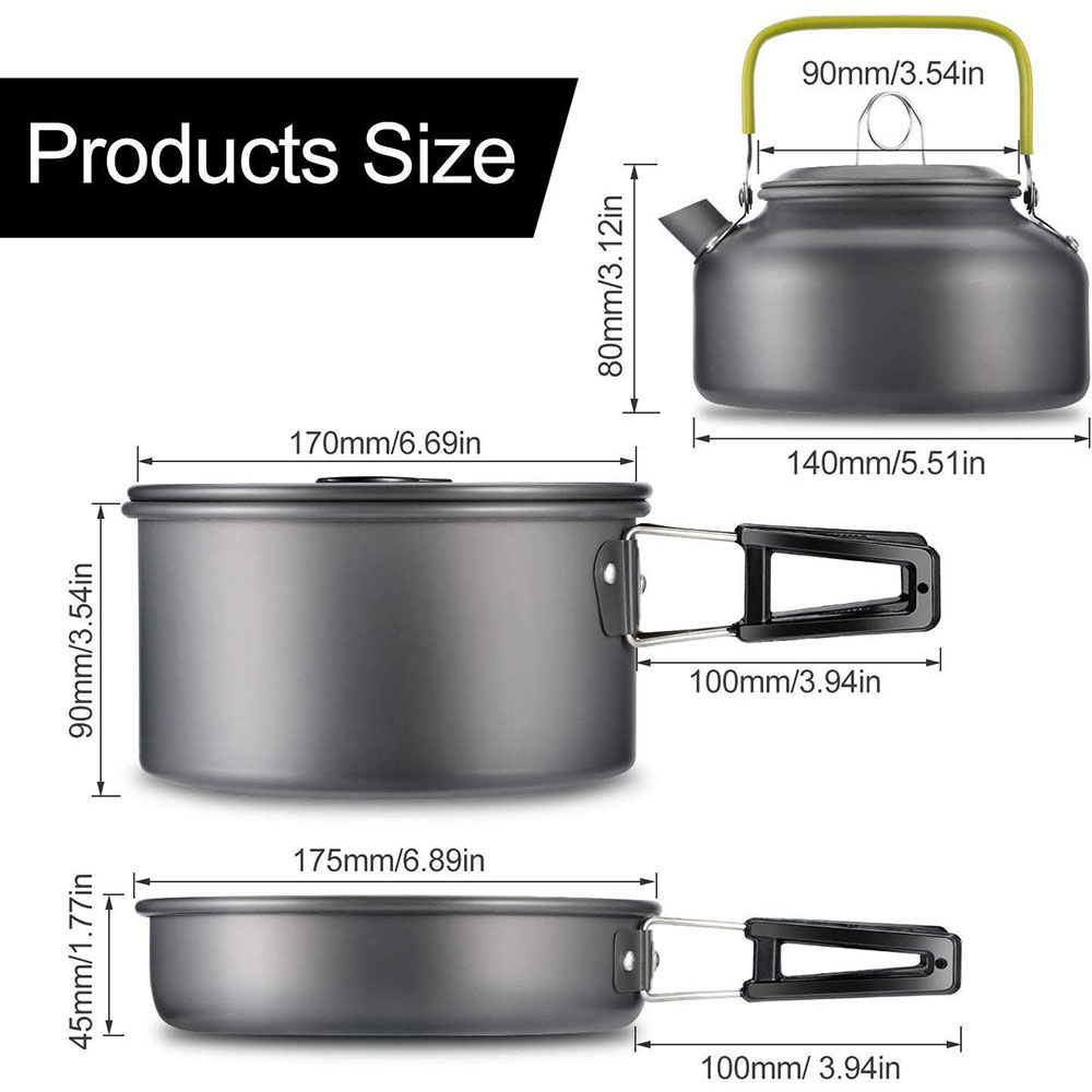 Outdoor Camping Cookware Set M - огляд і ціна Camping Outdoor Cooking Set