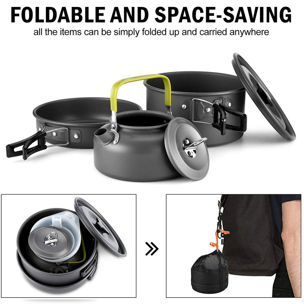 Outdoor Camping Cookware Set M - огляд і ціна Camping Outdoor Cooking Set