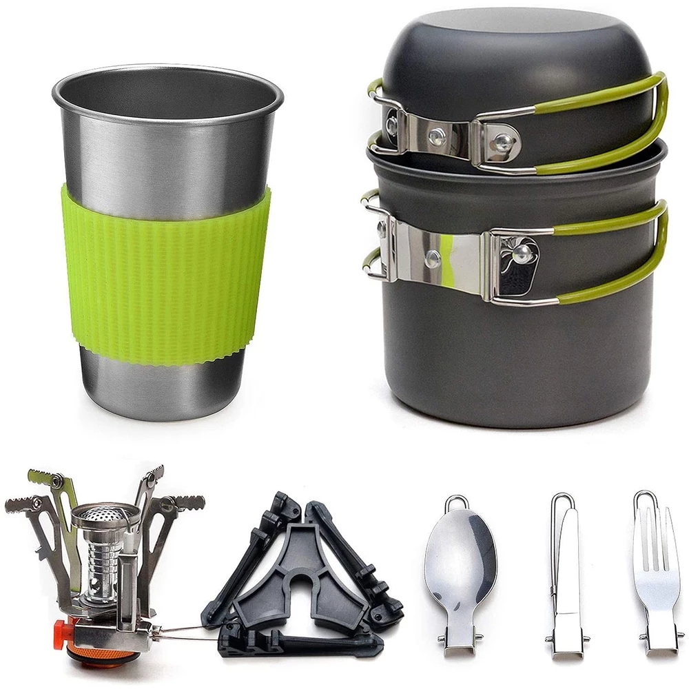 Camping Cookware Kit with Stov - огляд і ціна Camping Cooking Essentials