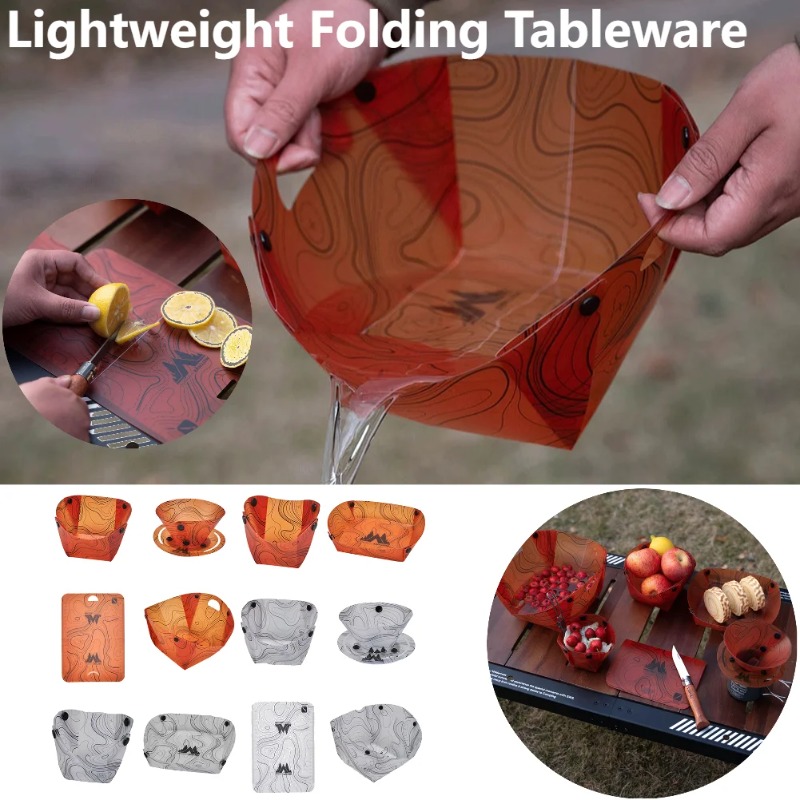 Foldable Camping Tableware Por - огляд і ціна Camping Cooking Roll